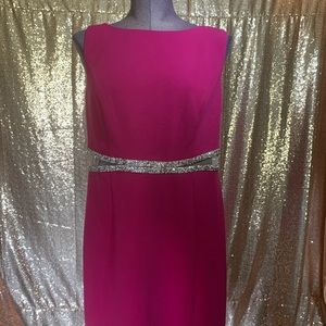 One By Eight Pink Dress Diamond Embellishment